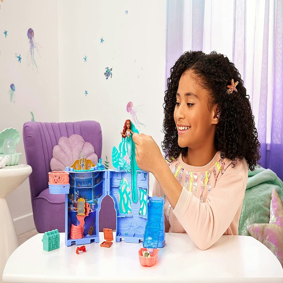 image 1 of The Little Mermaid Storytime Stackers Ariel Grotto Playset