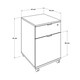 image 4 of Adore Rio Anthracite Grey Mobile Office Storage Cart With Lockable Drawer Grey