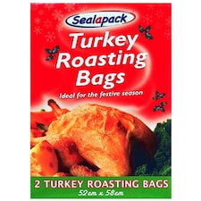 Pack of 2 Turkey Roasting Bags 52cm x 58cm N/A