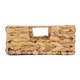 image 3 of Water Hyacinth Shallow Rectangular Storage Basket Brown | Brown | S