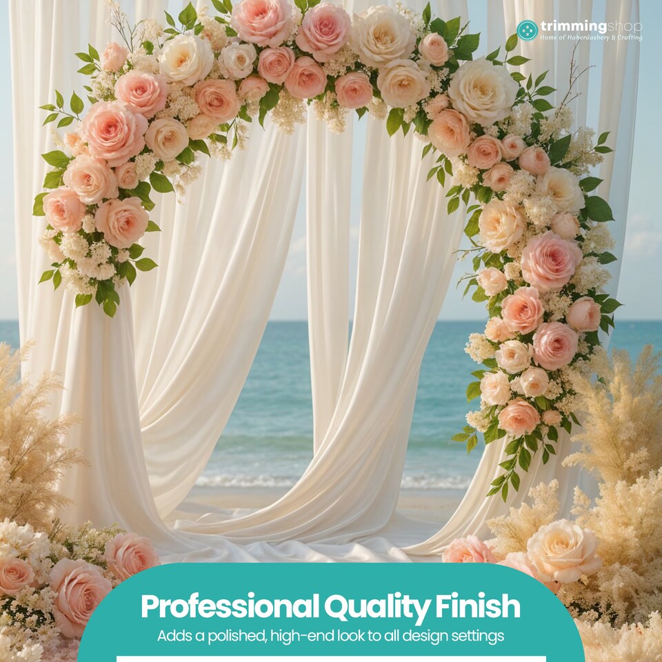 image 1 of Satin Fabric Roll, Silky & Shiny, Soft Polyester Roll - 29cm x 20m