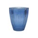 image 1 of Ribbed Tall Vase - Glass - L18 x W18 x H24.5 cm - Navy | Blue