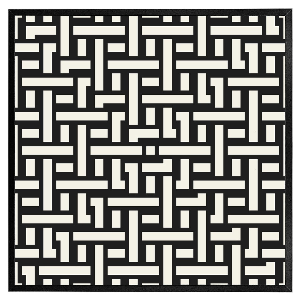 image 1 of Woven pattern (Picture Frame) Brown | Oak | S
