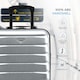image 9 of Flight Knight Suitcase Sets 3 Piece, Large Suitcase, Extra Large Suitcase, easyJet Cabin Bag 45x36x20cm Underseat Carry On, 100+ Airlines Approved - BA, Ryanair | Silver | Silver | Large