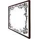 image 1 of Rose & vine silhouette (Picture Frame) Brown | M