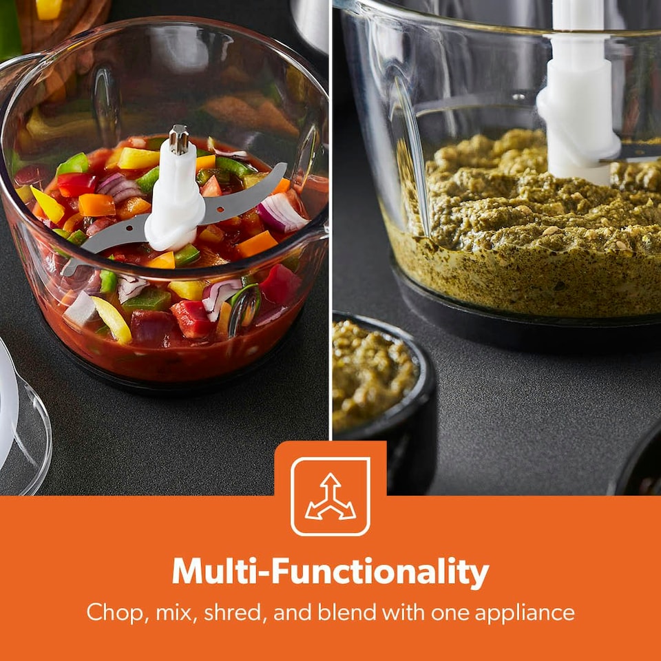 image 1 of GEEPAS 1.2L Mini Food Processor 500W