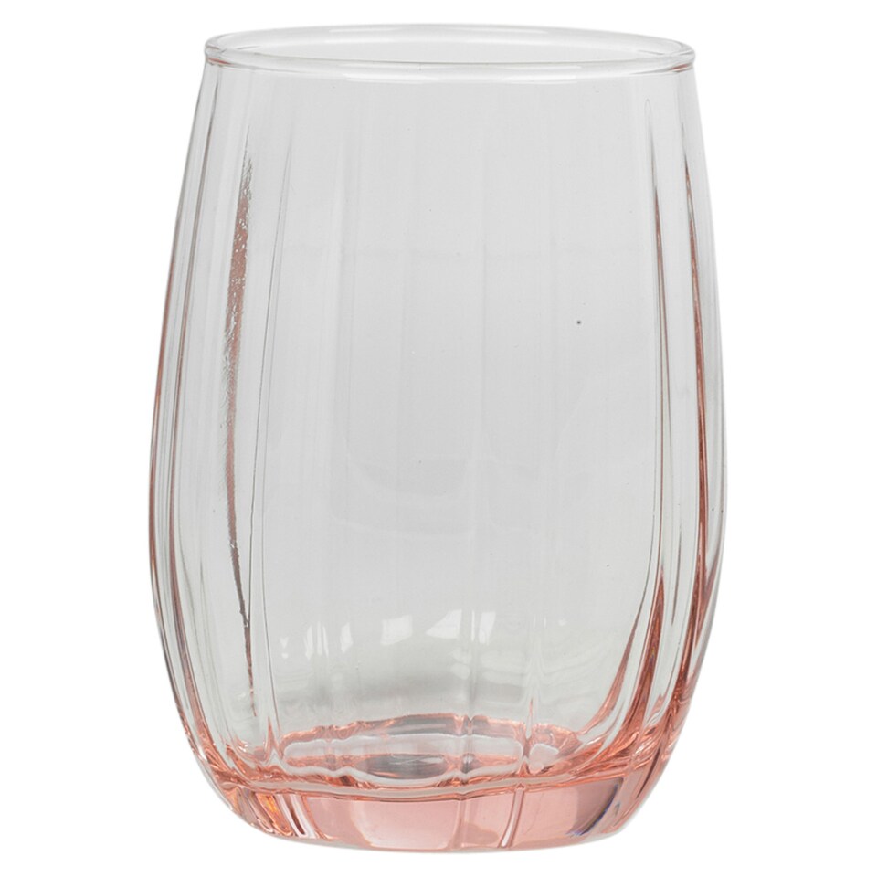 image 1 of Pasabahce Coloured Drinking Glasses Tumblers Set | Pink | Pink 240ml | Set of 6 | 6