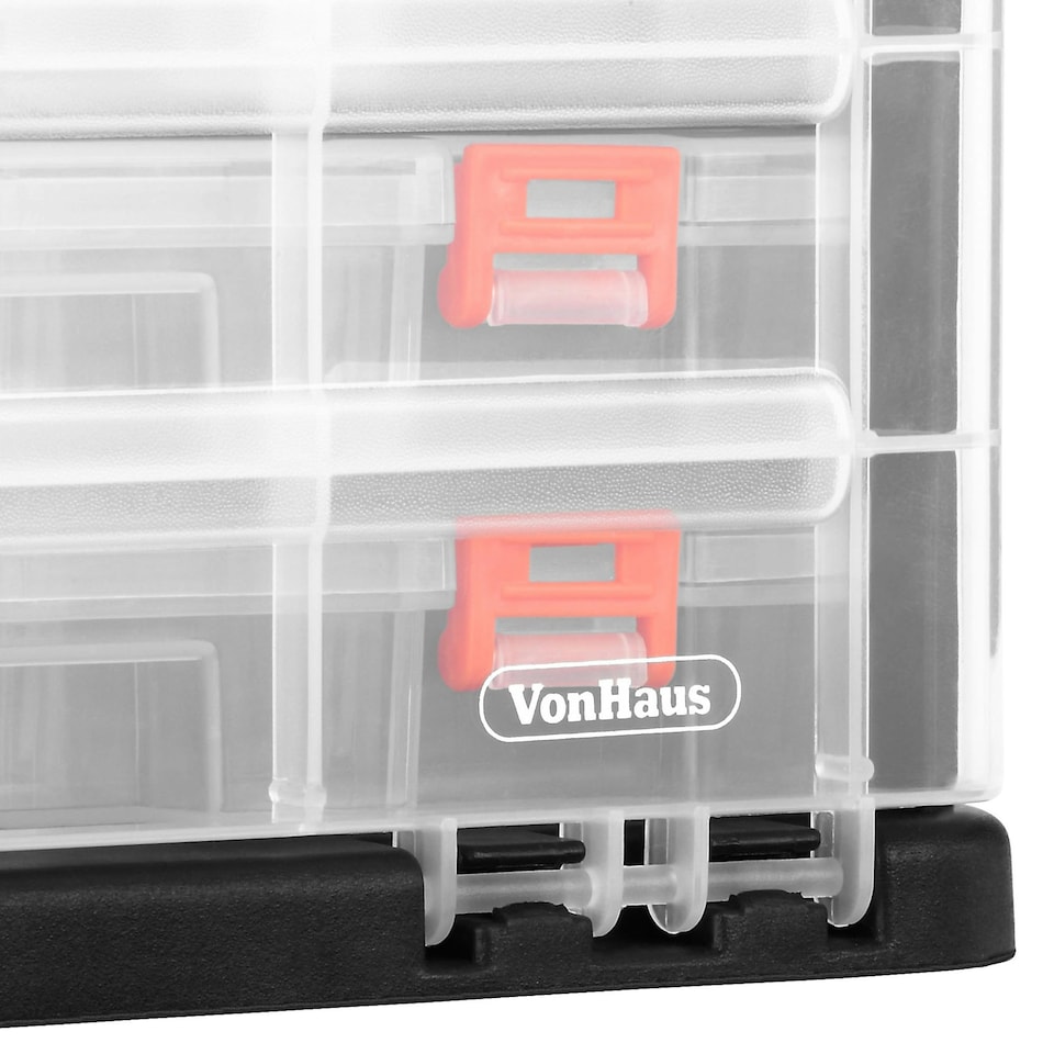 image 1 of VonHaus Multi-purpose Utility Tool Box with 4 Removable Trays