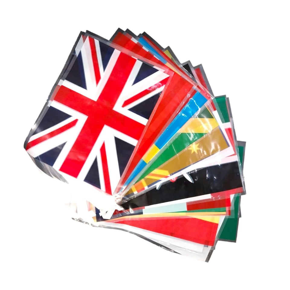 image 1 of World Flags Celebration Party Bunting 7m with 25 Flags