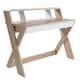 image 1 of Aspen Desk with Drawer in Light Oak Look / White
