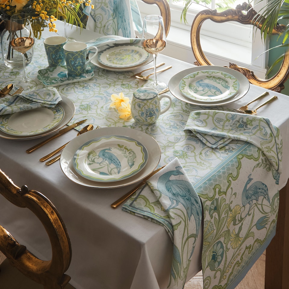 image 1 of Laurence Llewelyn-Bowen Palm Court Tea Towel - Cotton - 2 Pack Green