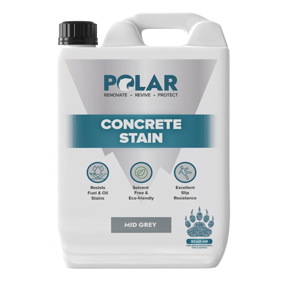 image 1 of Polar Concrete Stain Durable Slip Resistant Solvent Free | Grey | Mid Grey | 5 litre