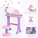 image 5 of HOMCOM Mini Battery Organ Piano Microphone Stool 32 Key Keyboard Kids Toy