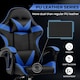 image 6 of Ergonomic Gaming Chair | Blue | Blue
