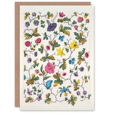 Louis Albert DuBois Floral Design For Textile Art Greeting Card