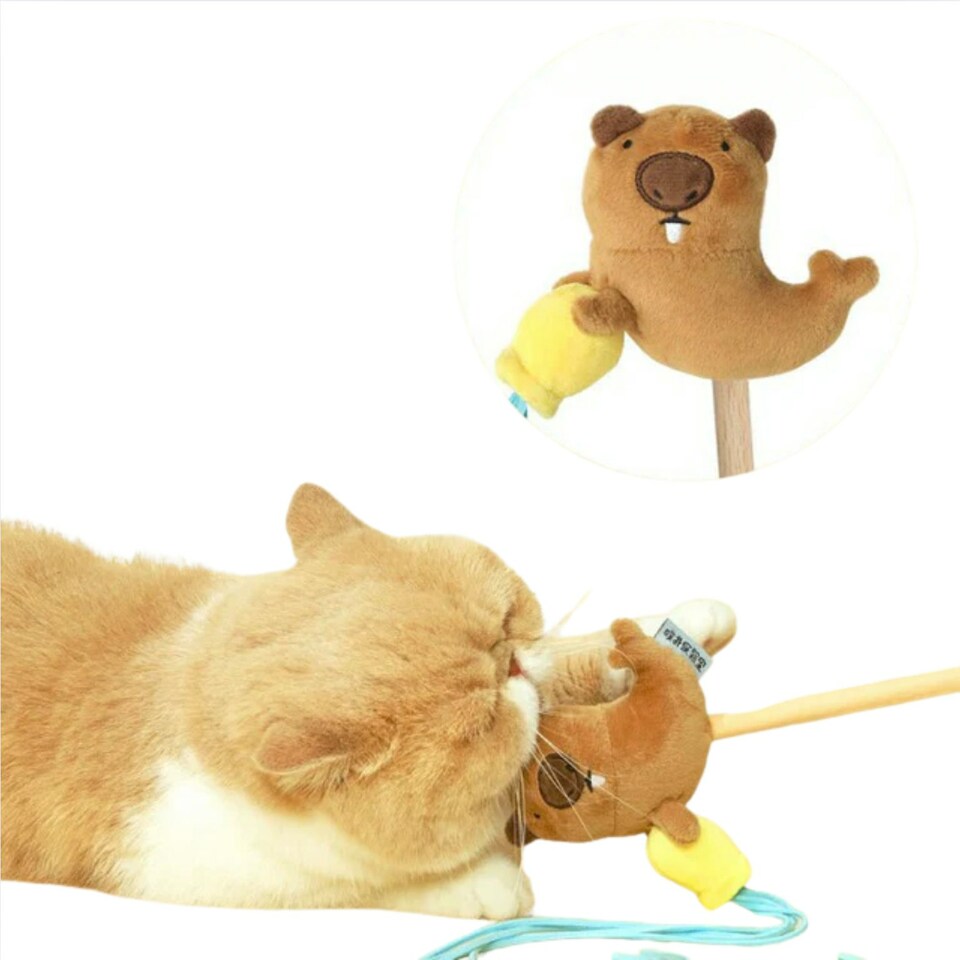 image 1 of PURLAB Groundhog Cat Teaser