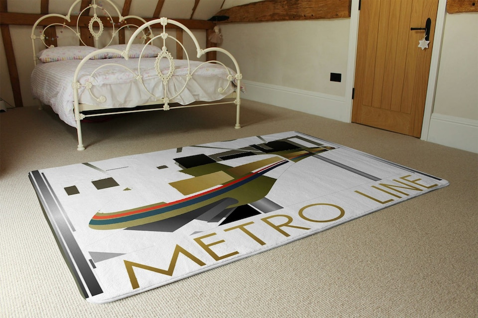 image 1 of Art Deco Metro Line (Rug) | Multi | L