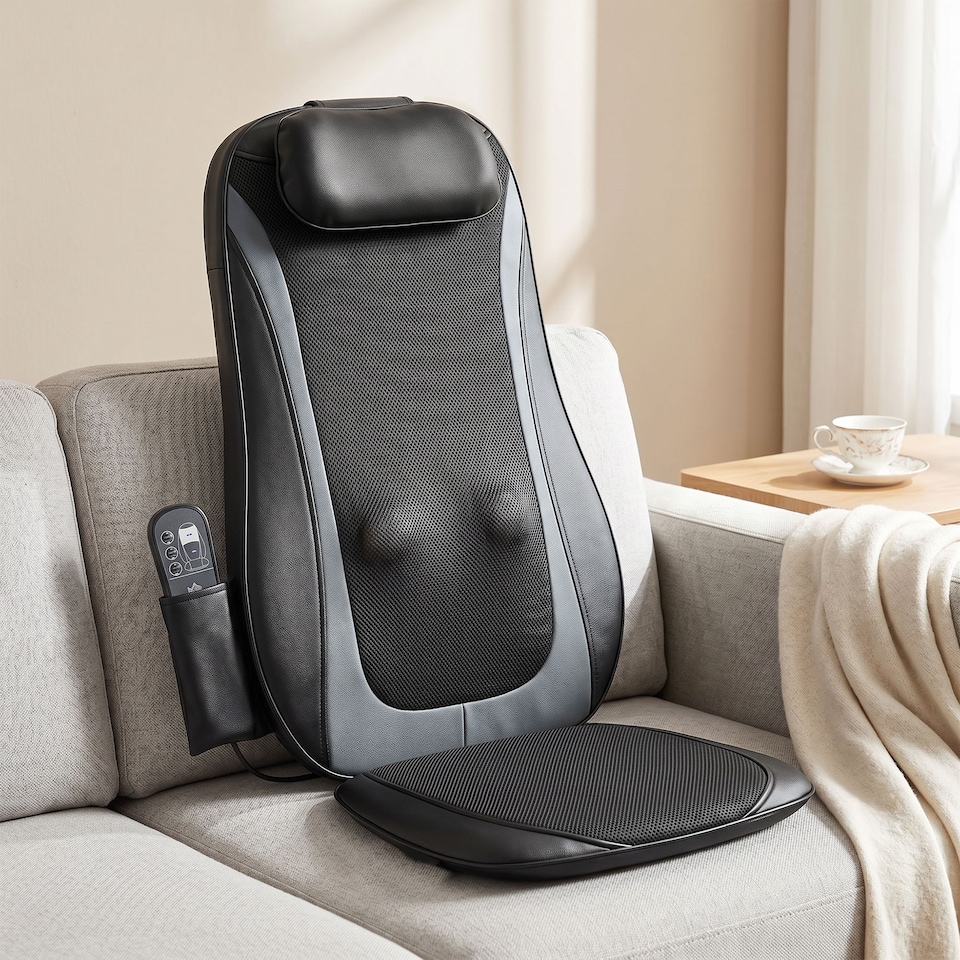 image 1 of HOMCOM Back Massager with Heat, Deep Tissue Massage Chair for Home Office