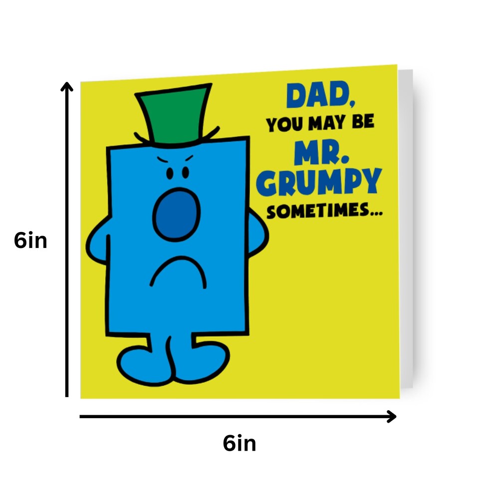 image 1 of Mr Men & Little Miss 'Mr Grumpy' Father's Day Card