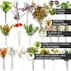 image 2 of Pegdev Pack of 6 85cm Artificial Dark Berry Stem for Bouquets and Displays