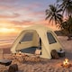 image 8 of Outsunny Pop Up Tent Waterproof Camping Tents 2-3 People Khaki | Brown | Army Green