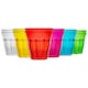 image 1 of Rink Drink Coloured Plastic Tumblers - 250ml - 6 Colours - Pack of 12 | Multi | Multicolour