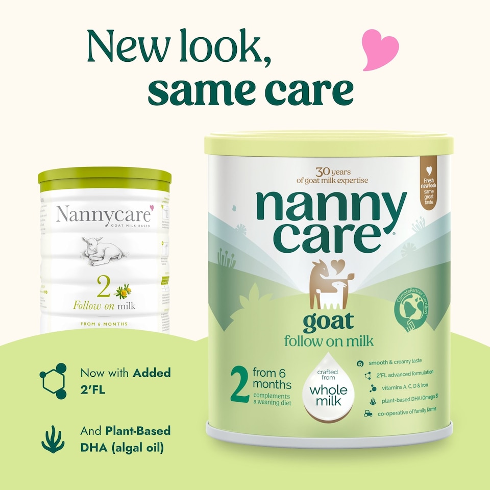 image 1 of Nannycare Follow On Goat Milk Formula - Stage 2 (800g - box of 6)