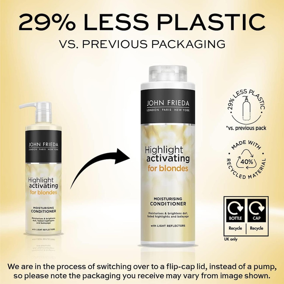 image 1 of John Frieda Sheer Blonde Highlight Activating Shampoo & Conditioner New Duo Pack