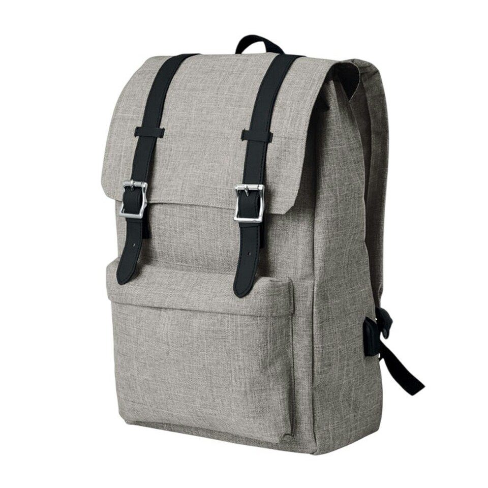 image 1 of MidOcean Riga Polyester Backpack - Grey - One Size Grey