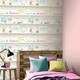 image 2 of Arthouse Girls Life Bookshelf Wallpaper - White/Gold/Pink - 10m x 53cm | White
