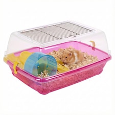 Hamster Guinea Pig Pet Animal Terrarium Cage Play Wheel House Hutch Enclosure