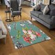 image 2 of Bright Flower on Green (Rug) Green | XL: 160x230cm