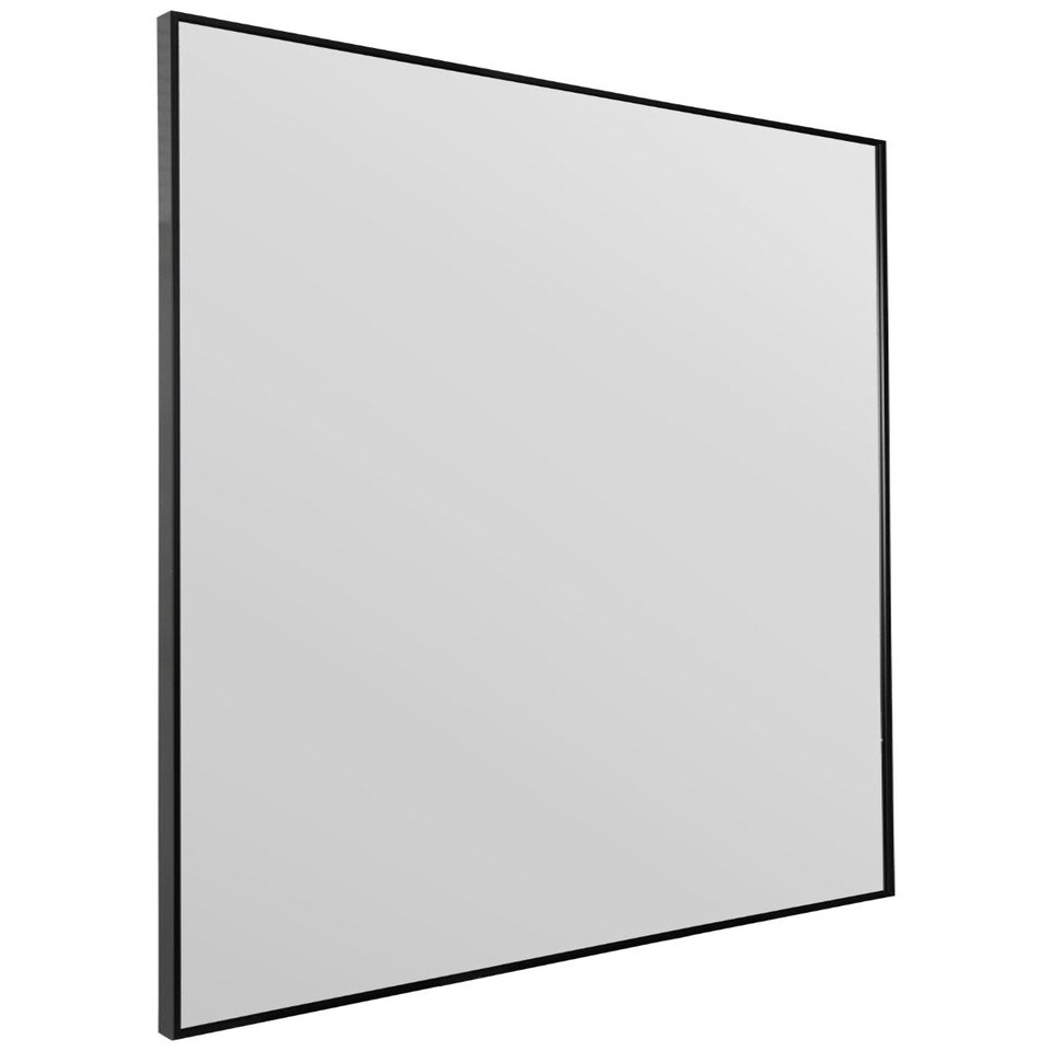 image 1 of The Artus - Black Aluminium Edged Wall Mirror 47" X 31" (120CM X 80CM) Black