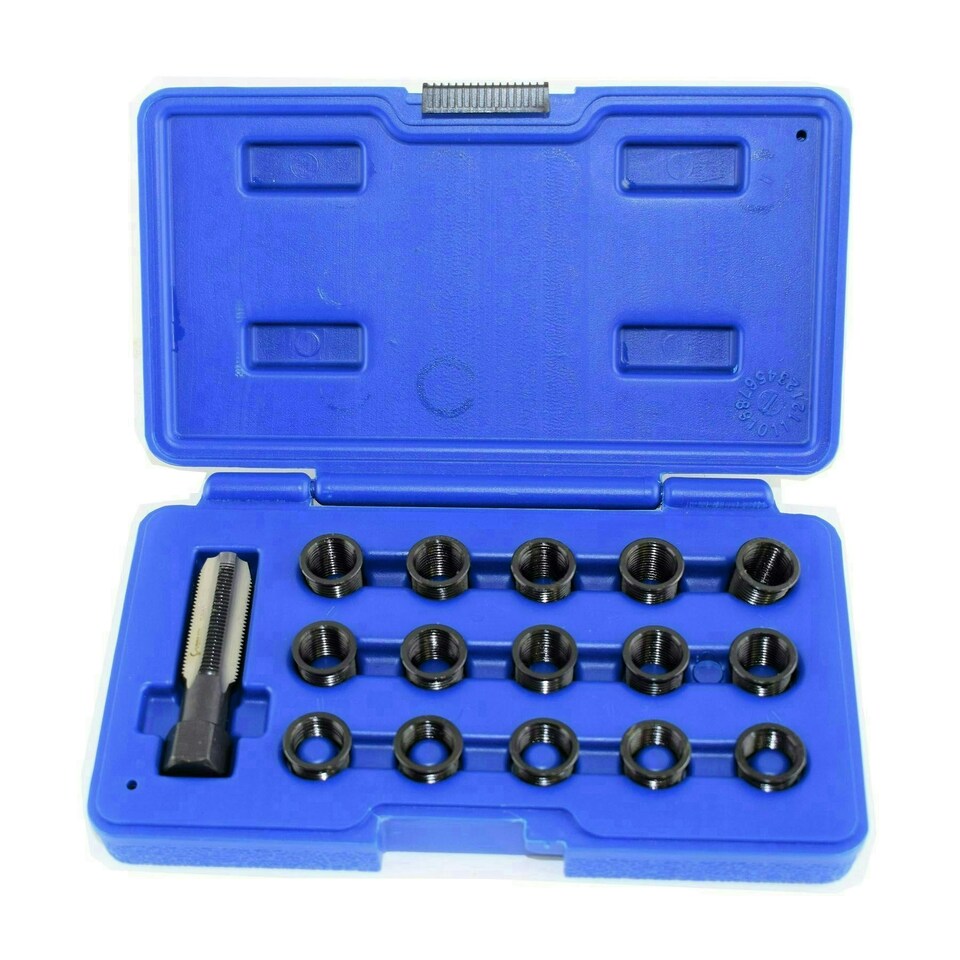 image 1 of Spark Plug Tap Thread Repair Rethreading Set Kit M14 x 1.25 16pc