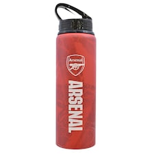 Arsenal FC High Definition Aluminium Water Bottle - Red/White - 26cm x 7cm