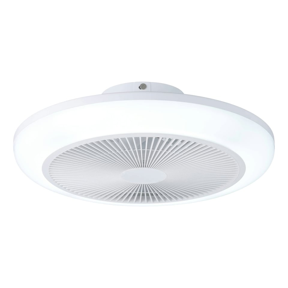 image 1 of EGLO Sayulita 1 Grey Plastic Ceiling Fan with LED