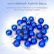 image 2 of 30mm/24Pcs Christmas Baubles Shatterproof Blue,Tree Decorations