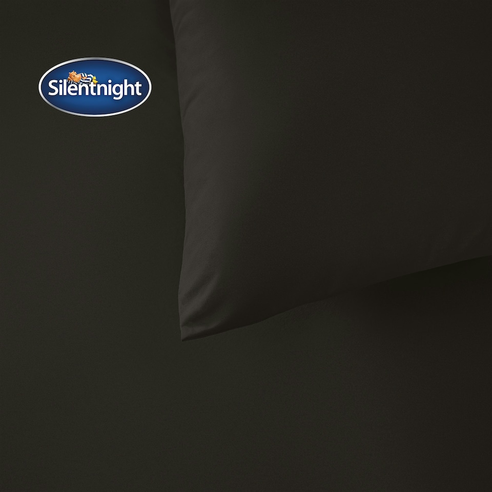 image 1 of Silentnight Supersoft Duvet Set | Black | King