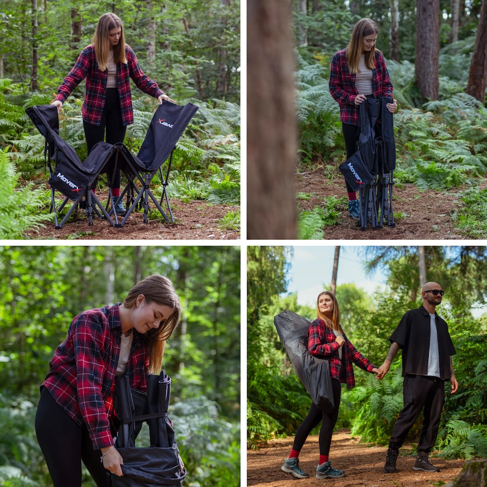 image 1 of MoverX Folding Camping Bed Single with Mattress, Heavy Duty Portable Camp Bed, Campervan, Tent, Travel Cot, Campbed, Black | Black | Portable/Travel