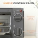 image 6 of HOMCOM Mini Oven 9L Countertop Toaster Oven with Timer Control 750W Cream