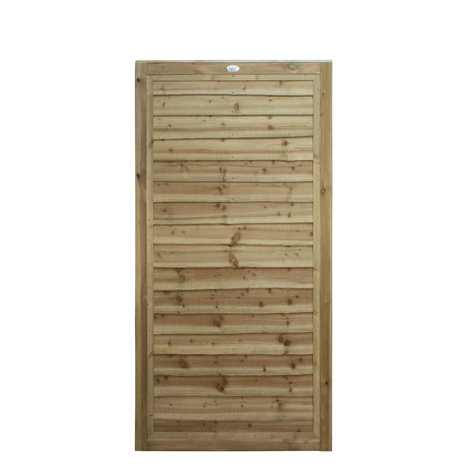 image 1 of Waney Lap Garden Gate 6ft x 3ft Treated Wooden Affordable Pedestrian Side Door