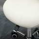 image 8 of HOMCOM PU Leather Saddle Stool w/ Moulded Padded Seat Adjustable Height Cream