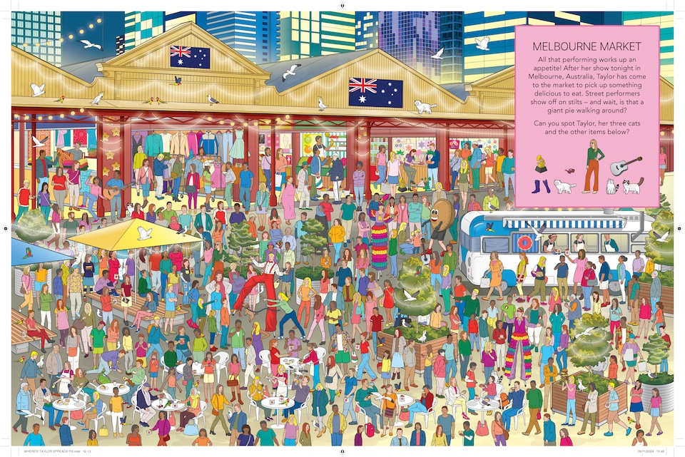 image 1 of Where's Taylor - Kids Search and Find Activity Book