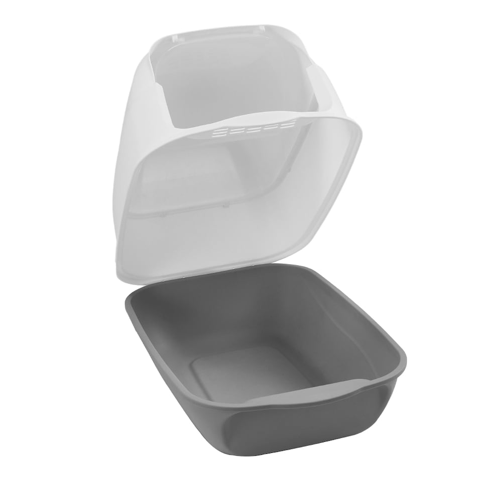 image 1 of Living and Home Detachable Cat Litter Box | Grey