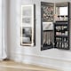 image 6 of COSTWAY 108cm Jewelry Mirror Cabinet Lockable Jewelry 3-Color LED Lights Black
