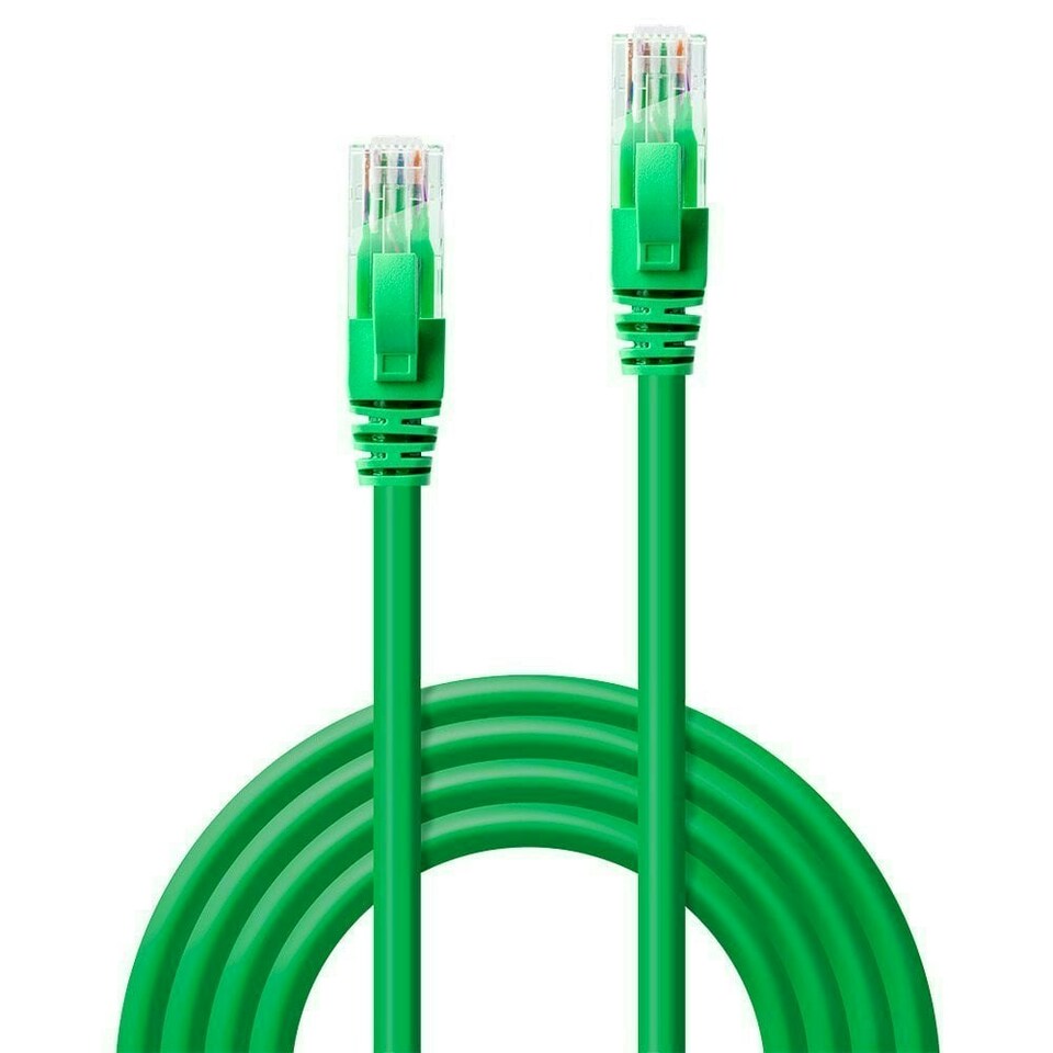 image 1 of 2m CAT6 U/UTP Snagless Gigabit Ethernet Cable, Green