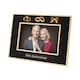 image 2 of 50th Anniversary Picture Frame in Matte Black with Brushed Gold Trim | Gold | One Size