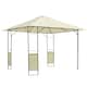 image 1 of Outsunny 3 x 3 Meters Patio Garden Metal Gazebo Marquee Steel Frame with Canopy Awning Tent Water Resistant Cream