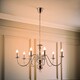 image 3 of ValueLights Gothica Flemish Style 8 Way Ceiling Light Chrome | Chrome