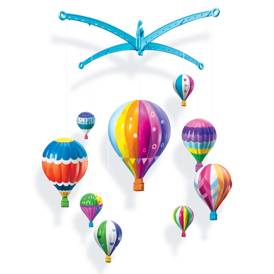 image 1 of KidzMaker - Paint Your Own Hot Air Balloons Mobile